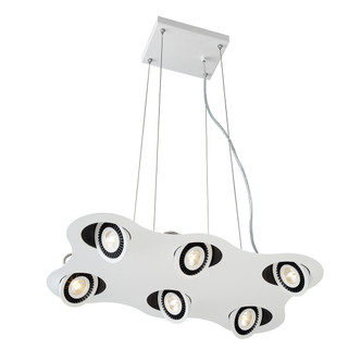 Eurofase - 29484-010 - VISION6LT LED PENDANTW/B - VISION - White/Black