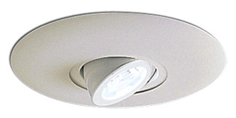 Nora Lighting - NL-665W - 6 Surface Adjustable Round Spot W/ Metal Trim - Rec Lv 6 Trim - White