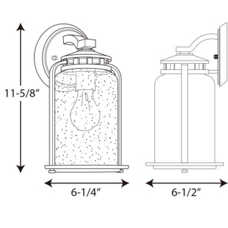 Botta One Light Wall Lantern (P6043-20)