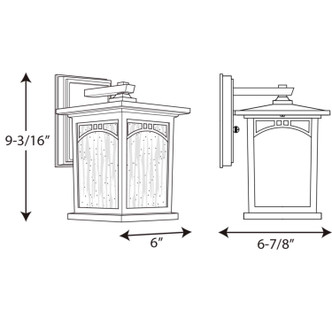 Residence One Light Wall Lantern (P6052-20)