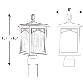 Residence One Light Post Lantern (P6452-20)
