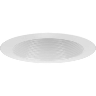 Progress Lighting - P806002-028 - One Light Baffle Splay Trim - 6In Recessed - Satin White