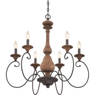 Auburn Six Light Chandelier (ABN5006RK)