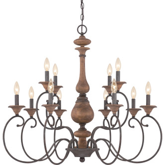 Quoizel - ABN5012RK - 12 Light Chandelier - Auburn - Rustic Black