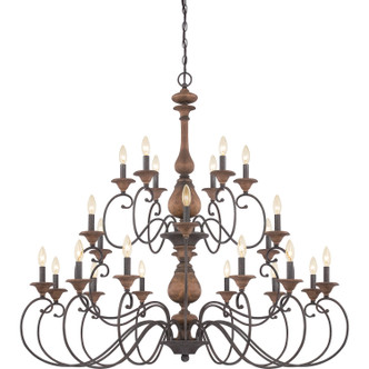 Quoizel - ABN5024RK - 24 Light Chandelier - Auburn - Rustic Black