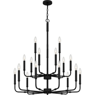 Quoizel - ABR5132MBK - 18 Light Chandelier - Abner - Matte Black