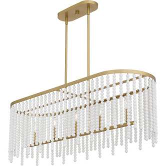 Apelle Five Light Linear Chandelier (APE542AB)