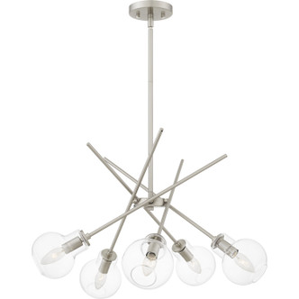 Quoizel - ASA5026BN - Five Light Chandelier - Asha - Brushed Nickel