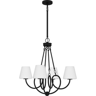 Atkins Four Light Chandelier (ATK5027MBK)