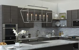 Aviary Six Light Island Chandelier (AVY654PK)