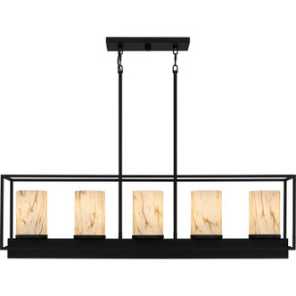 Bentley Five Light Linear Chandelier (BET542MBK)