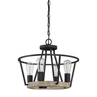 Brockton Four Light Semi-Flush Mount (BRT1717GK)