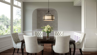 Brockton Five Light Linear Chandelier (BRT3542GK)