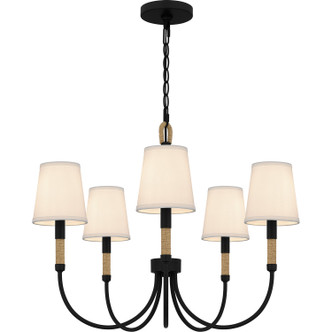 Bayside Five Light Chandelier (BYL5025MBK)