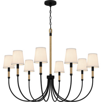 Bayside Eight Light Chandelier (BYL5039MBK)