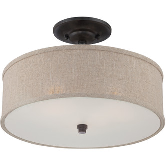 Cloverdale Three Light Semi-Flush Mount (CRA1717MC)