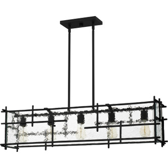 Daphne Five Light Linear Chandelier (DPN538MBK)