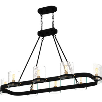 Gloucester Eight Light Linear Chandelier (GLC842MBK)