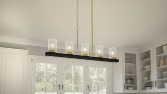 Greeley Five Light Island Chandelier (GRL539MBK)