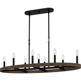 Quoizel - HDR842MBK - Nine Light Linear Chandelier - Hendrix - Matte Black