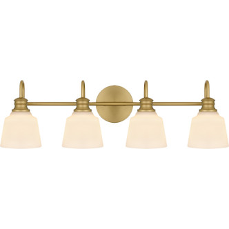Quoizel - HIN8630AB - Four Light Bath - Hinton - Aged Brass Quoizel - HIN8630AB - Four Light Bath - Hinton - Aged Brass