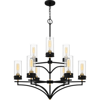 Quoizel - HLS5031MBK - Nine Light Chandelier - Hillside - Matte Black