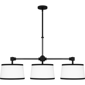 Kylen Three Light Linear Chandelier (KYL342MBK) Kylen Three Light Linear Chandelier (KYL342MBK)