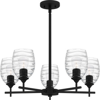 Quoizel - LCY5025MBK - Five Light Chandelier - Lucy - Matte Black