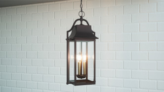 Manning Three Light Outdoor Hanging Lantern (MAN1911WT)