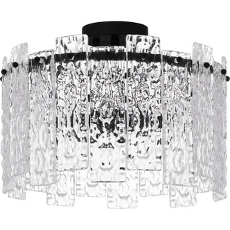 Caspian Four Light Semi Flush Mount (PCCAS1716MBK)