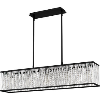 Celeste Five Light Linear Chandelier (PCCET538MBK)
