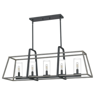 Lincoln Five Light Linear Chandelier (QF5277DO)