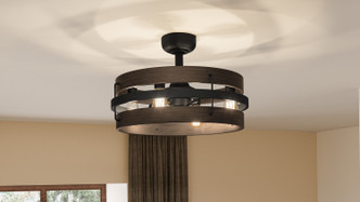 Quoizel Fandelier Four Light Fandelier (QFA5615MBK)