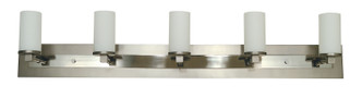 Framburg - 4735 SP/PN - Five Light Wall Sconce - Mercer - Satin Pewter w/Polished Nickel