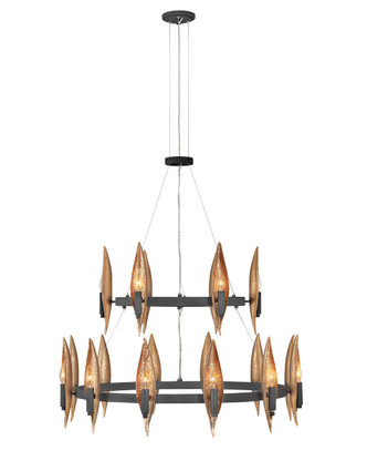 Fredrick Ramond - FR44009CBK - LED Chandelier - Willow - Carbon Black