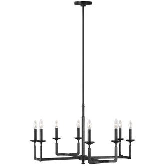 Generation Lighting - F3291/8AI - Eight Light Chandelier - Ansley - Aged Iron