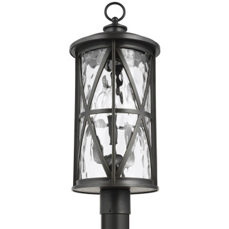 Generation Lighting - OL15207ANBZ - Three Light Outdoor Post Lantern - Millbrooke - Antique Bronze