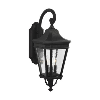 Generation Lighting - OL5422BK - Three Light Outdoor Wall Lantern - Cotswold Lane - Black