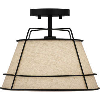Quoizel Semi-Flush Mount One Light Semi Flush Mount (QSF5629MBK)