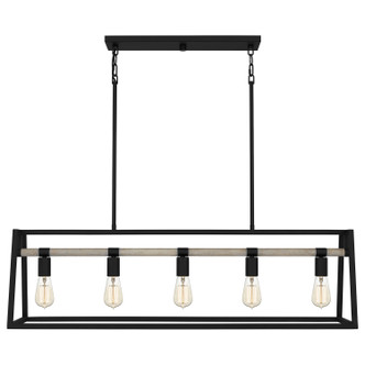 Tippet Five Light Linear Chandelier (TPT142MBK) Tippet Five Light Linear Chandelier (TPT142MBK)