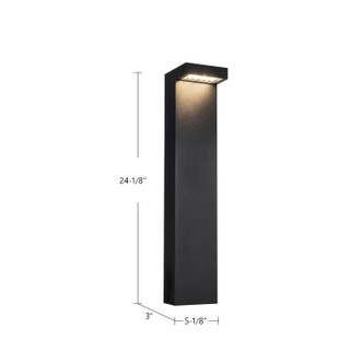 Evans LED Exterior Bollard (EB45624-BK-UNV)