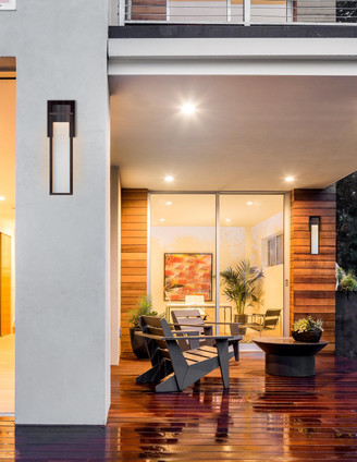 Fusion LED Outdoor Wall Sconce (FSN-7162W-ETCH-MBLK)