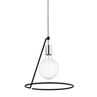 Mitzi - H245701-PN/BK - One Light Pendant - Dana - Polished Nickel/Black