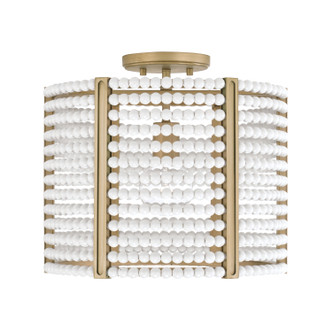 Capital Lighting - 247111AP - One Light Semi Flush Mount - Brynn - Aged Brass Painted