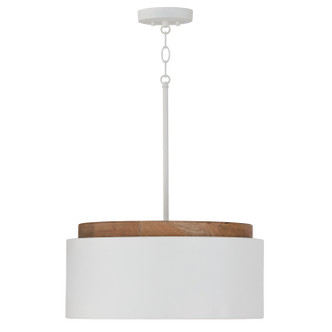 Capital Lighting - 350912LT - One Light Pendant - Liam - Light Wood and White Capital Lighting - 350912LT - One Light Pendant - Liam - Light Wood and White