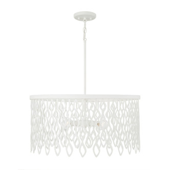 Capital Lighting - 352941WE - Four Light Pendant - Pheobe - Matte White Capital Lighting - 352941WE - Four Light Pendant - Pheobe - Matte White