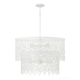 Capital Lighting - 352971WE - Seven Light Pendant - Pheobe - Matte White Capital Lighting - 352971WE - Seven Light Pendant - Pheobe - Matte White