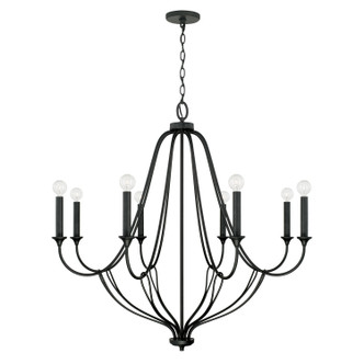 Capital Lighting - 441681BI - Eight Light Chandelier - Bentley - Black Iron