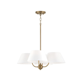 Capital Lighting - 450441AD - Four Light Chandelier - Welsley - Aged Brass Capital Lighting - 450441AD - Four Light Chandelier - Welsley - Aged Brass