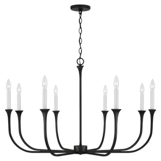 Capital Lighting - 452381BI - Eight Light Chandelier - Decklan - Black Iron